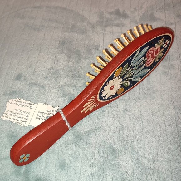NEW Hand Painted Transylvanian Hair Brush Unique Accessory Decor Collectible - Picture 1 of 8